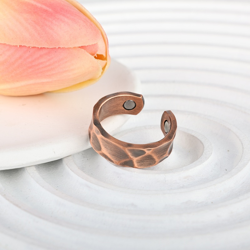 Classical Copper Magnetic Rings for Men and Women